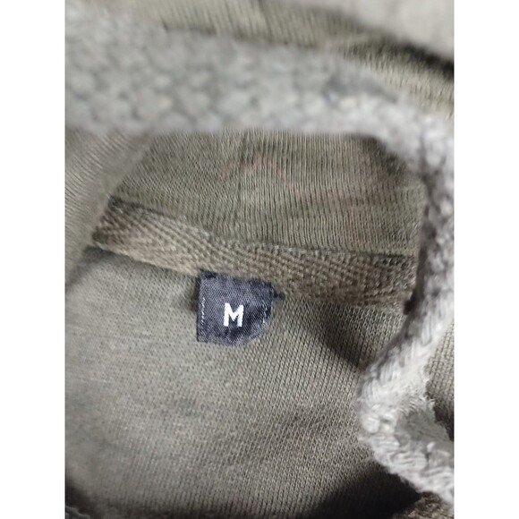 London England Hoodie Unisex Sz M Olive Green Flag - Picture 5 of 6